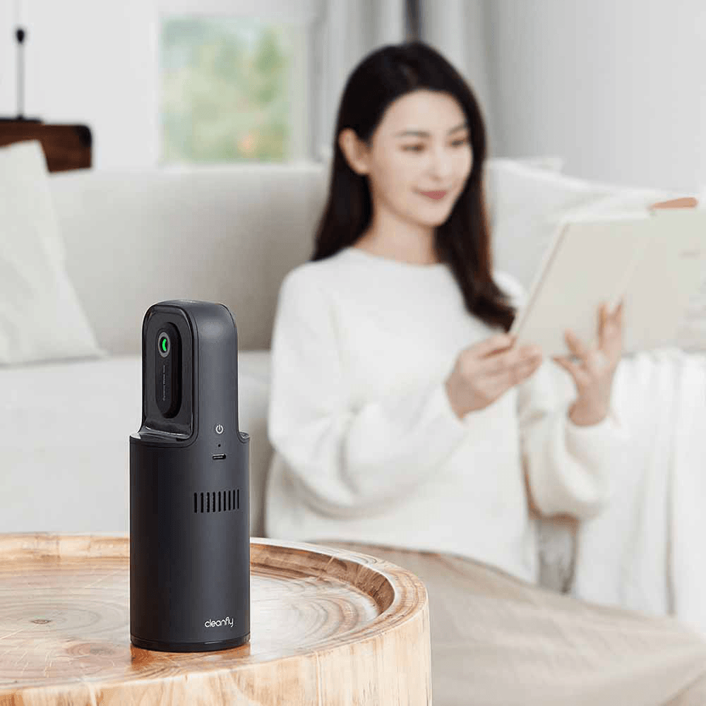 Cleanfly WVP Water Ion Air Purifier Air Sterilization and Deodorization 99% Deep Odor Removal and Sterilization USB Charging Low Noise for Home Car Trendha