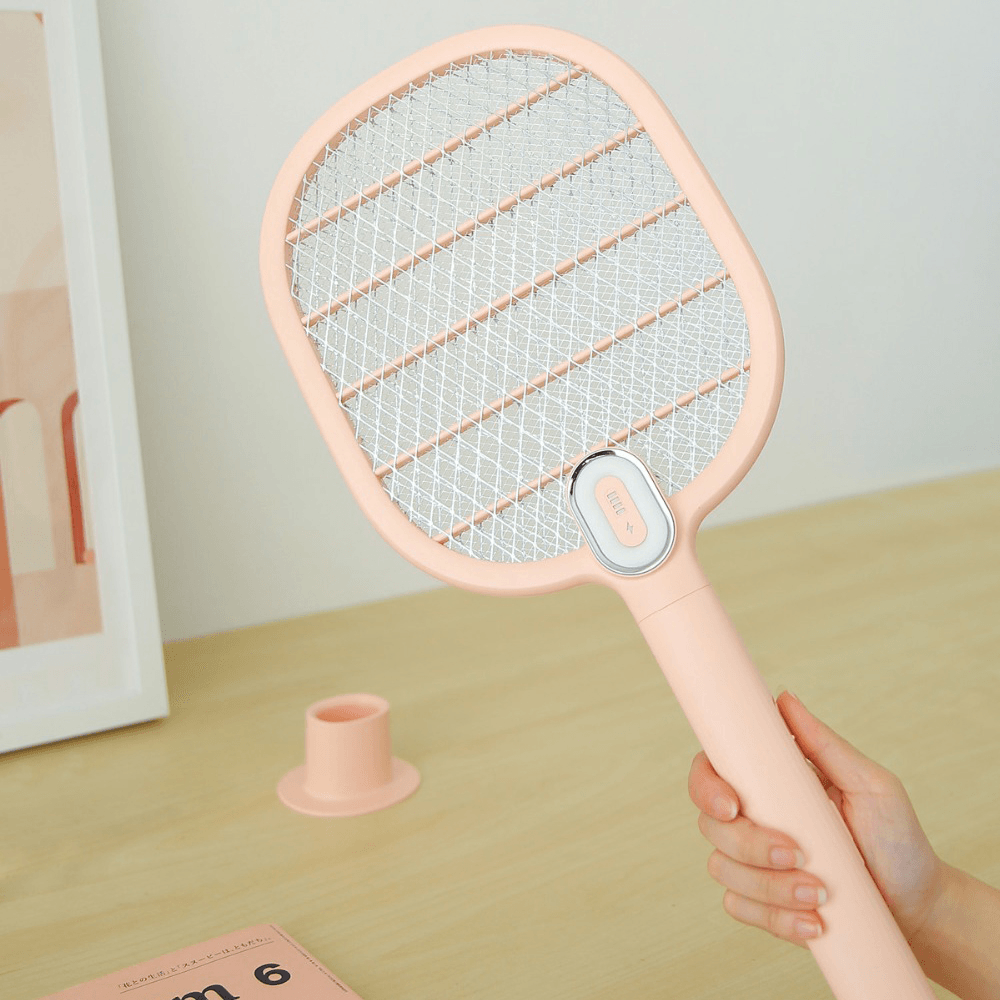 3Life Electric Mosquito Swatter Mosquito Dispeller Rechargeable LED Electric Insect Bug Fly Mosquito Killer Racket 3-Layer Net dylinoshop