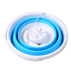 Portable Mini Turbine Clothes Washing Machine Compact Foldable Ultrasonic Washer USB Powered for Travel Home Camping Apartments Dorms RV Business Trendha