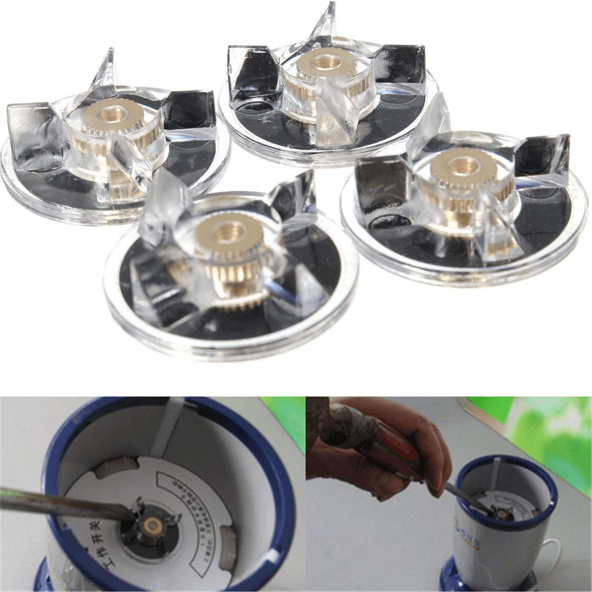 4Pcs/Set 250W Blender Replacement Spare Parts Drive Power Base Gear Trendha