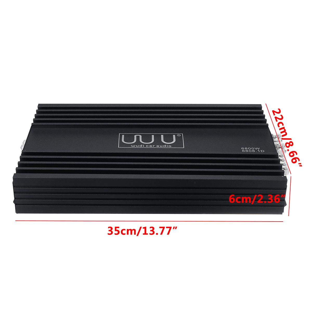 8808.1D 6800W Max Power Car Audio Stereo Amplifier Class D Monoblock Sub Bass Trendha