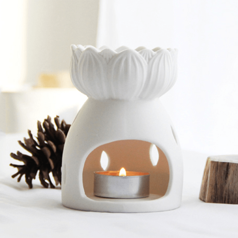 Oil Burner Ceramic Wax Warmer Aroma Censer Candle Holder Essential Oil Incense Trendha