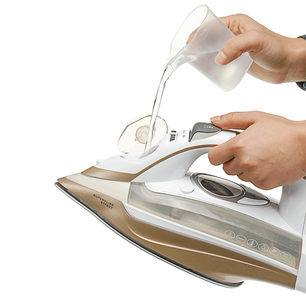 2400W 220V Handheld Portable Steam Iron Electric Garment Steamer Hanging Flat Ironing 4-Speed Temperature Adjustment Trendha