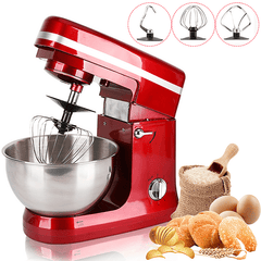 1000W 5L Multifunctional Electric Food Stand Blender Mixer Kneading Dough Machine 6 Speed Tilt-Head Stainless Steel Table Egg Beater dylinoshop