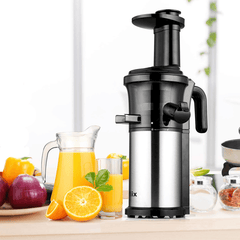 Biolomix BJ200 200W 40RPM Stainless Steel Masticating Slow Auger Juicer Machine Fruit and Vegetable Squeezer Press Juice Maker Trendha