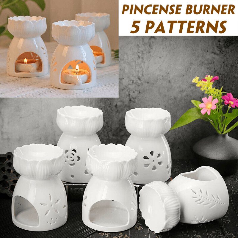 Oil Burner Ceramic Wax Warmer Aroma Censer Candle Holder Essential Oil Incense Trendha