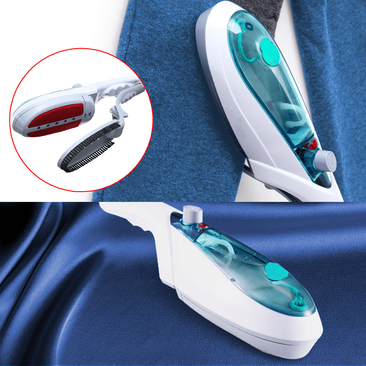 650W Portable Travel Handheld Garment Clothes Iron Electric Brush Remove Steamer Trendha