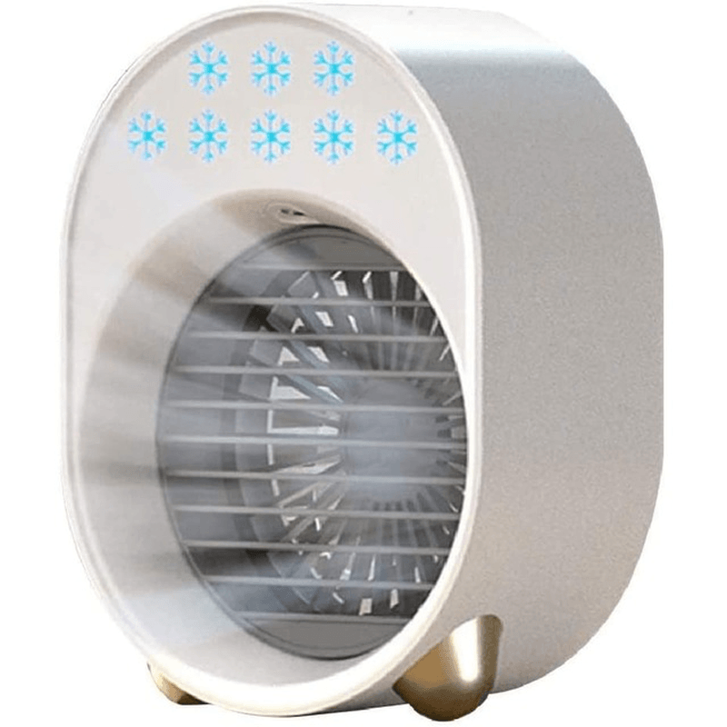 Mini Air Conditioner Portable USB Fan Air Cooler Humidifier 3 Speed Adjustable 6 Color Light Conditioning Purifier Trendha