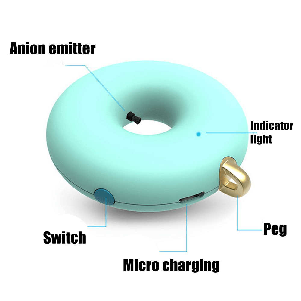 Portable Small Anion Air Purifier with Neck to Remove Formaldehyde and Settle PM2.5 Dust Pollen Trendha