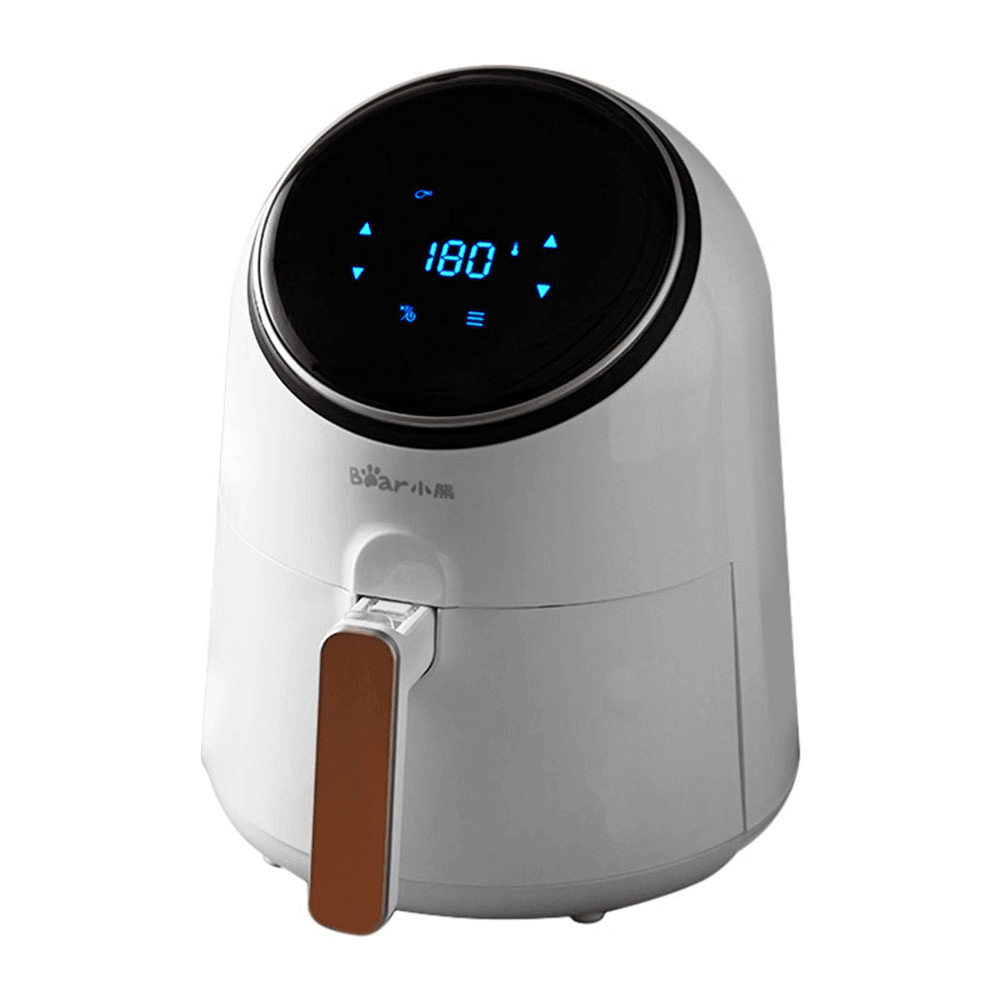 Bear QZG-A13R1 Air Fryer 3.2L Large Capacity 1300W Electric Hot Air Fryers Oven Oilless Cooker LED Digital Touchscreen with 8 Presets 360° Cycle Heating Nonstick Basket from Ecological Chain Trendha