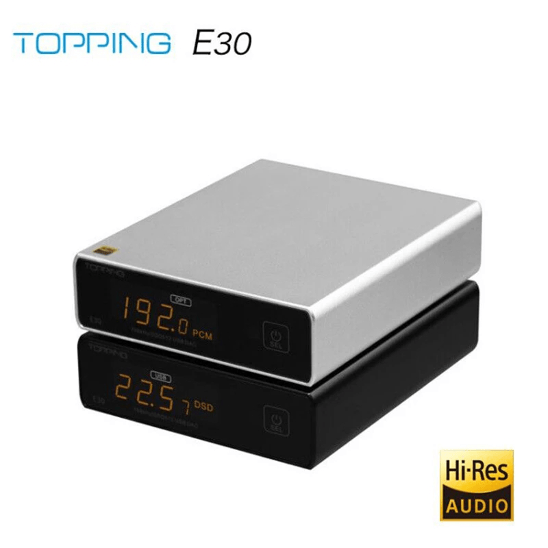 TOPPING E30 DAC Audio Decoder AK4493 XU208 32BIT/768K DSD512 with Remote Control Trendha