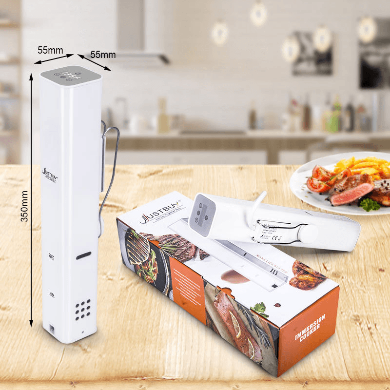 JUSTBUY SV-002 Slow Sous Vide Precision Cooker 1800W IPX7 Waterproof Vacuum Powerful Immersion Circulator LCD Digital Timer Display Stainless Steel Trendha