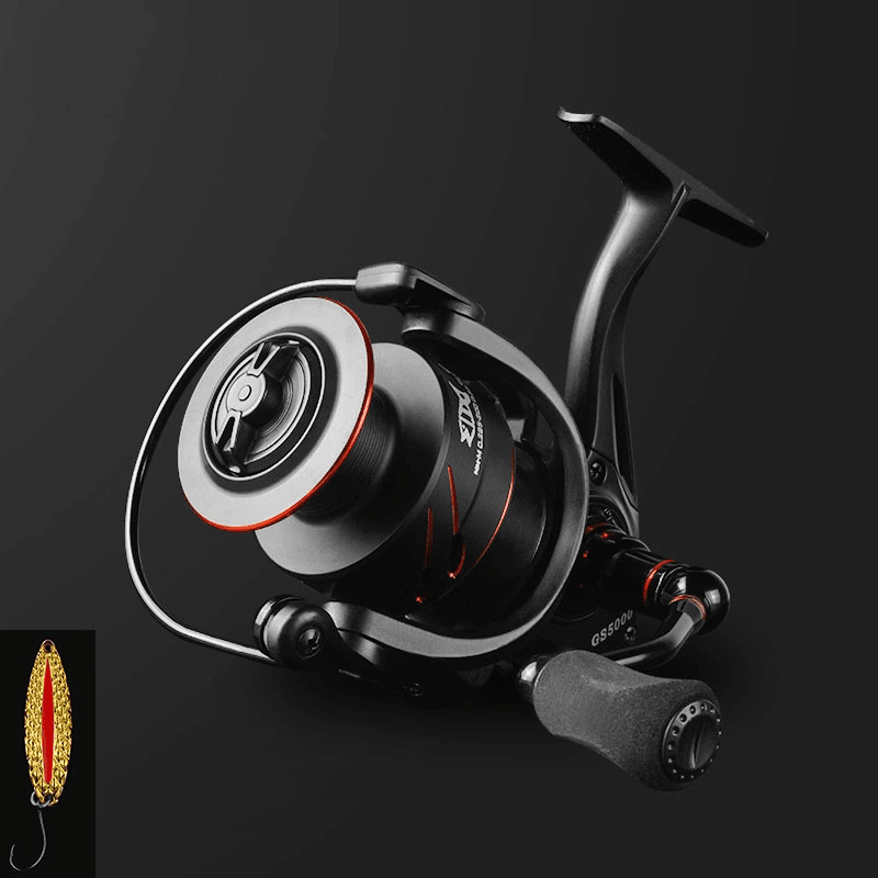 LINNHUE 5.0:1 Max Drag 10Kg Power Fishing Reel Full Metal Spool Spinning Reel Smooth Sea Carp Fishing Reel Black dylinoshop