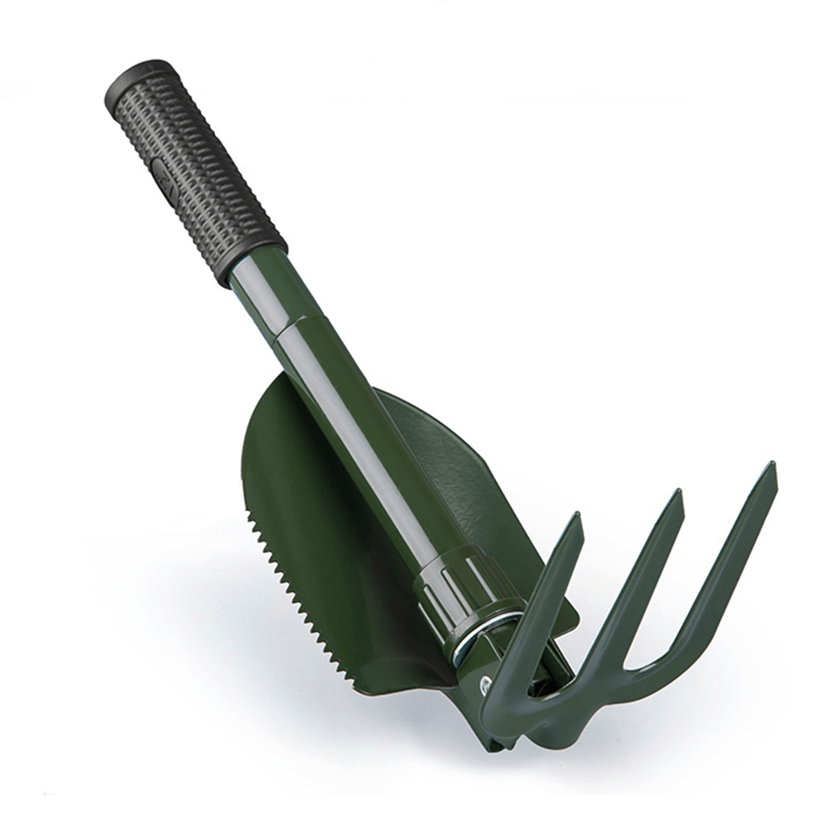 Stainless Steel Folding Camping Shovel Rake Spade with Bottle Opener Compass for Outdoor Camping Survival dylinoshop