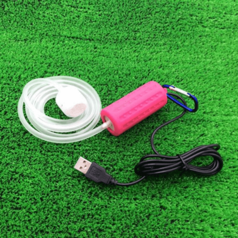 Portable Mini USB Aquarium Fish Tank Oxygen Air Pump Mute Energy Saving Supplies USB Oxygen Pump dylinoshop