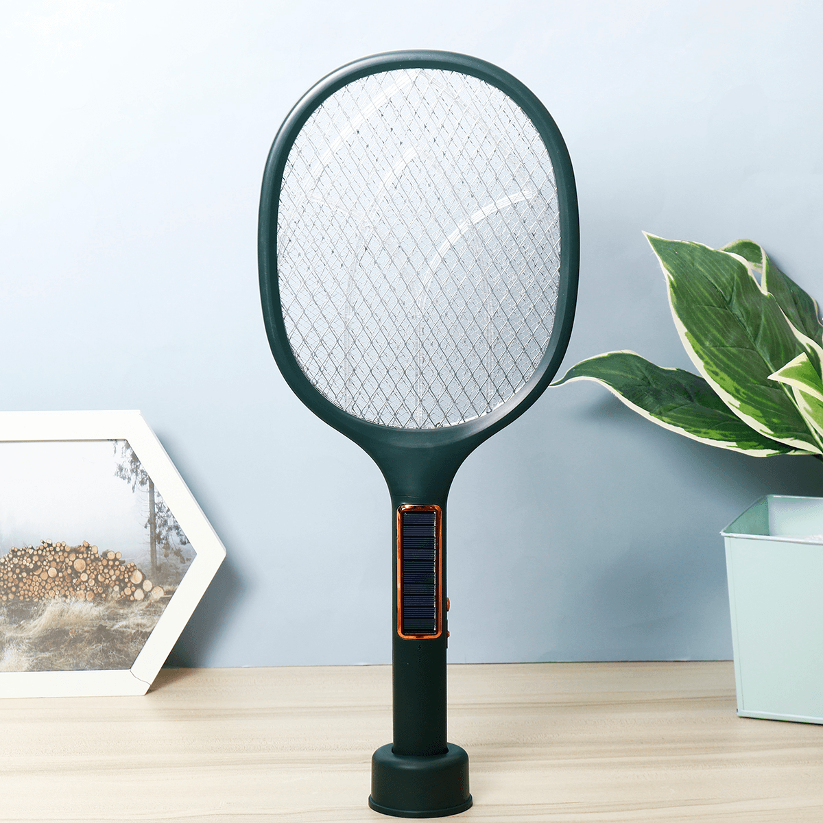 Solar Charging Three-In-One Electric Mosquito Swatter Motor Mosquito Trap + Mosquito Lamp USB Plug dylinoshop