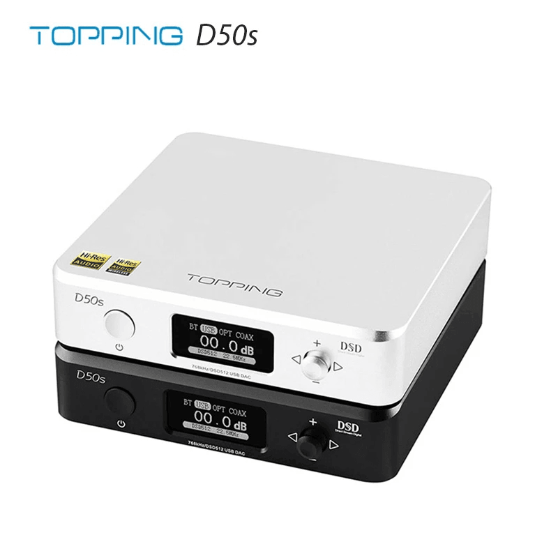 TOPPING D50S ES9038Q2M DAC Bluetooth 5.0 LDAC D50 DSD512 32Bit/768Khz HIFI Audio Decoder Trendha