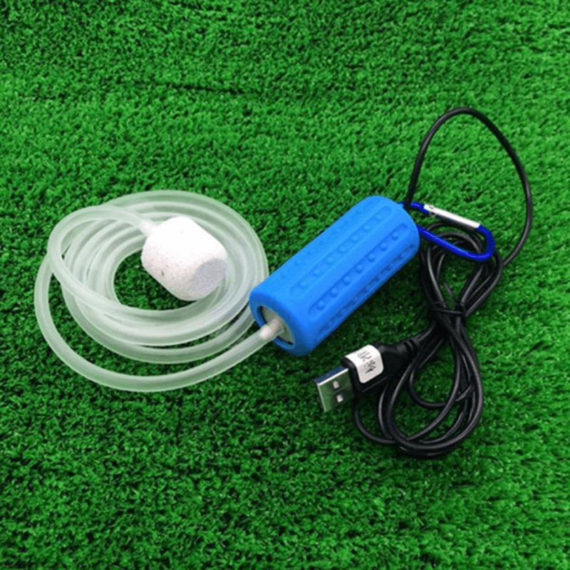 Portable Mini USB Aquarium Fish Tank Oxygen Air Pump Mute Energy Saving Supplies USB Oxygen Pump dylinoshop