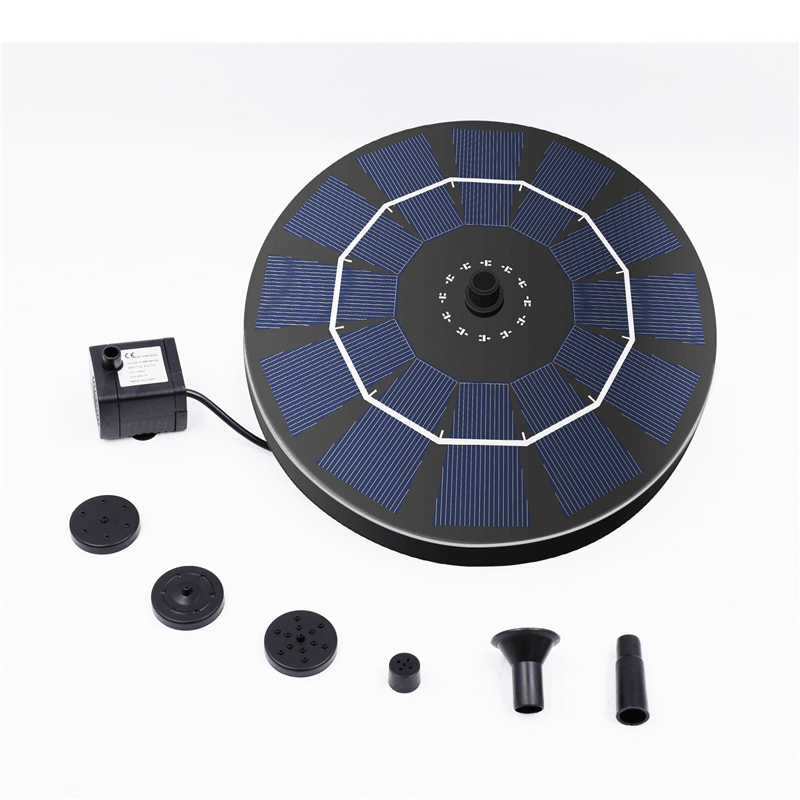 6V 2.5W Solar Fountain Pump 800Mah Battery Backup Bird Bath Garden Pond Pool dylinoshop