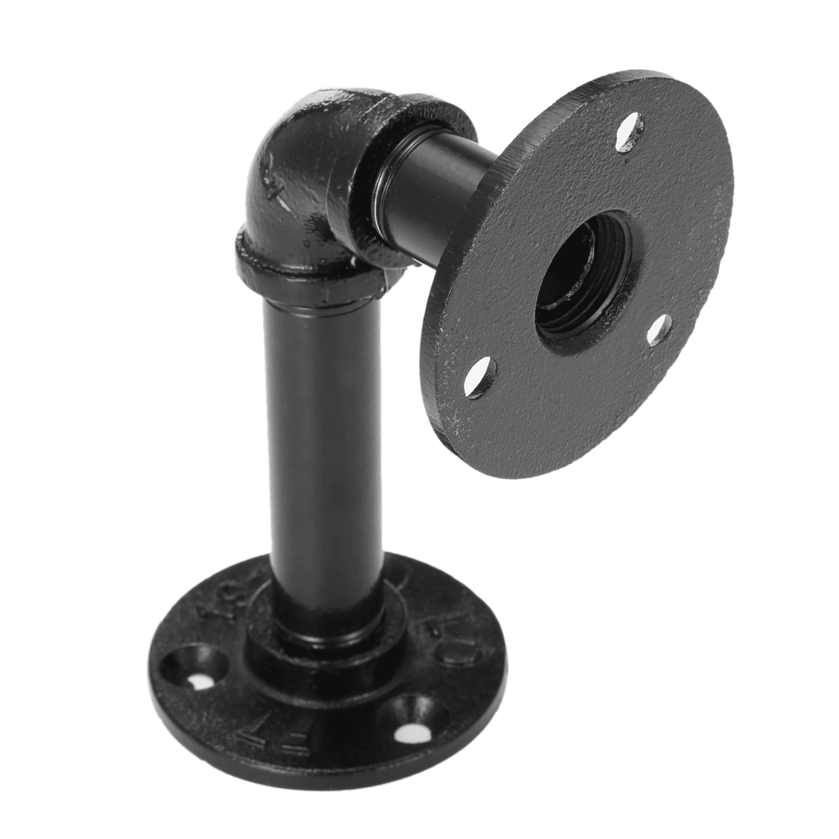 KINGSO 2Pcs Household Wall Mounted Shelf Holders Flange Pipe Pipe Shelf Bracket dylinoshop