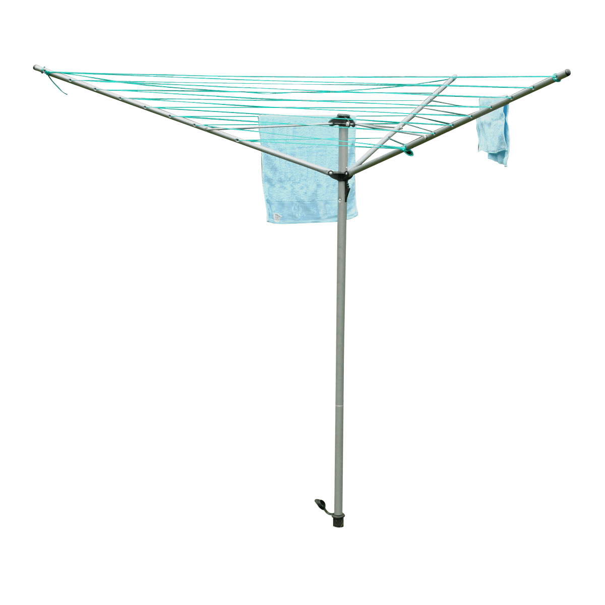 85FT-98FT Collapsible 3-Arm Outdoor Umbrella Drying Rack Clothes Hanging Airer Trendha