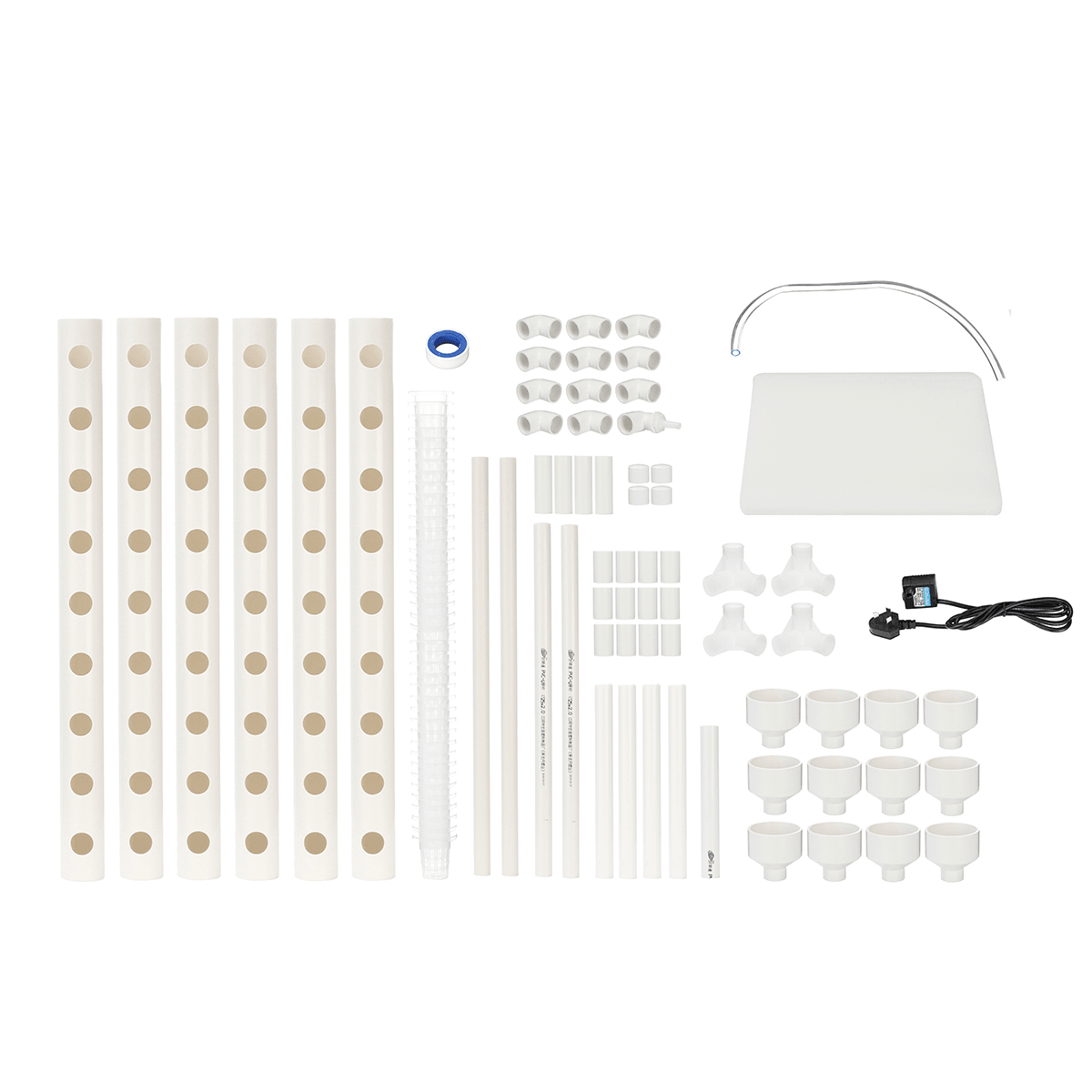 110-220V 54 Holes Hydroponic Piping Site Grow Kit Deep Water Culture Planting Box Gardening System Nursery Pot Hydroponic Rack dylinoshop