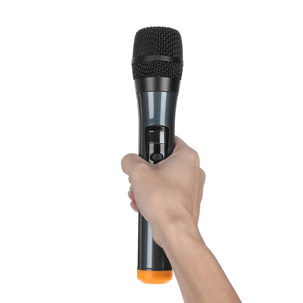 LED Display 2 Channel Karaoke Wireless Handheld Microphone Cordless Dual Mic System with Receiver Trendha