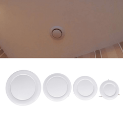 Air Vent Grille Wall Ventilation Outlet Exhaust Grille round Home Ducting Cover Trendha