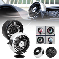 5W 5V Car Cooling Fan 3-Level Adjustable USB Rechargeable Mini Colorful Fan Outdoor Travel Trendha