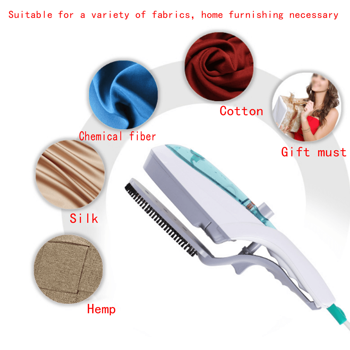 650W Portable Travel Handheld Garment Clothes Iron Electric Brush Remove Steamer Trendha