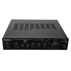 Sunbuck AV-299BT 200W HIFI Bluetooth Stereo Power Amplifier Remote Control USB FM Mic Input Trendha