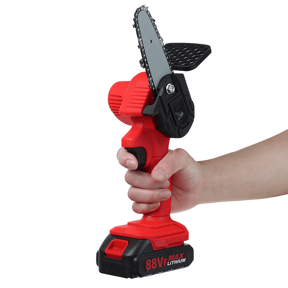 Mini Electric Chain Saw 1500W 24V One-Hand Saw Wood Cutter Cordless 4 Inch dylinoshop