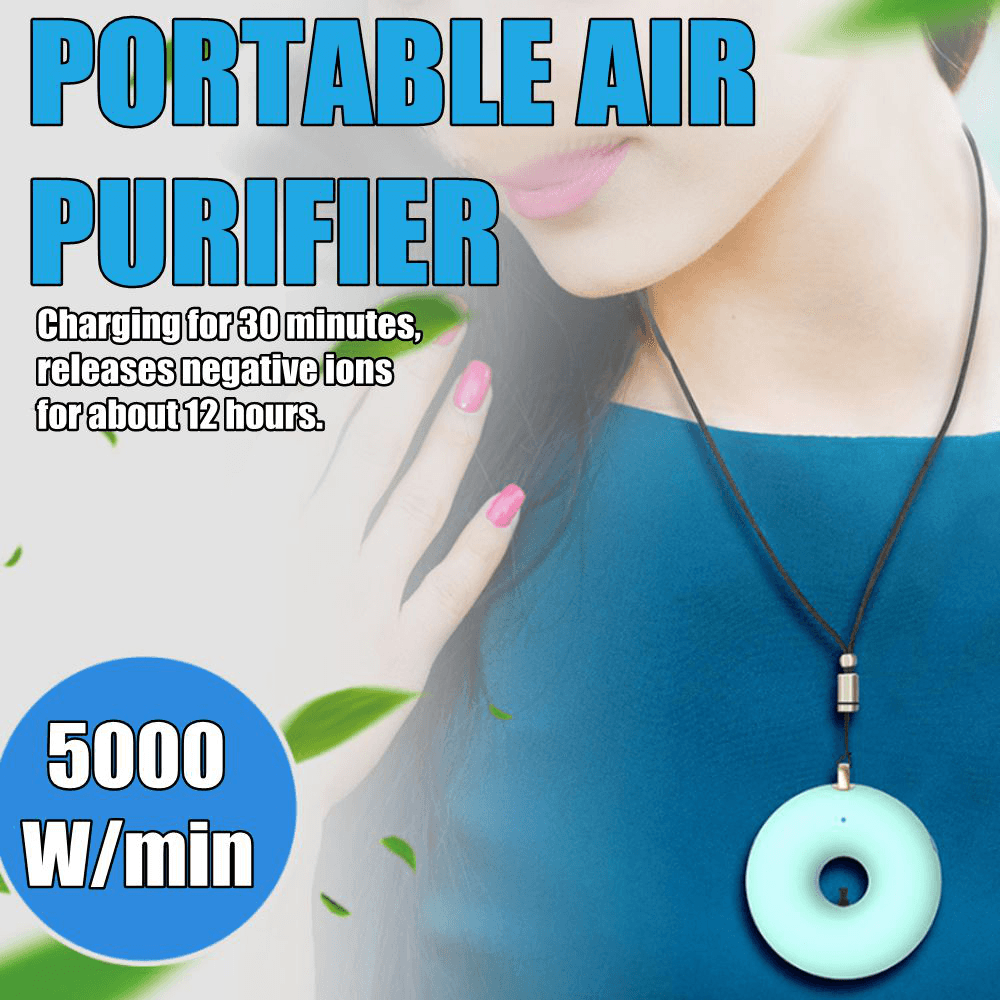 Portable Small Anion Air Purifier with Neck to Remove Formaldehyde and Settle PM2.5 Dust Pollen Trendha