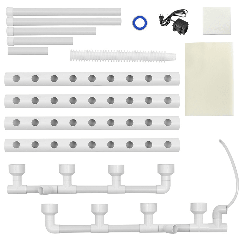 Hydroponics System Balcony Planting Machine 110-220V 36 Holes 4 Pipe Vegetable Planting Rack Soilless Cultivation Pipe dylinoshop