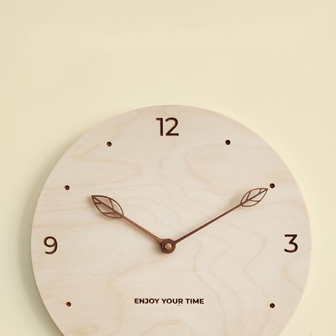 Wooden Hanging Rope Wall Clock Feajoy