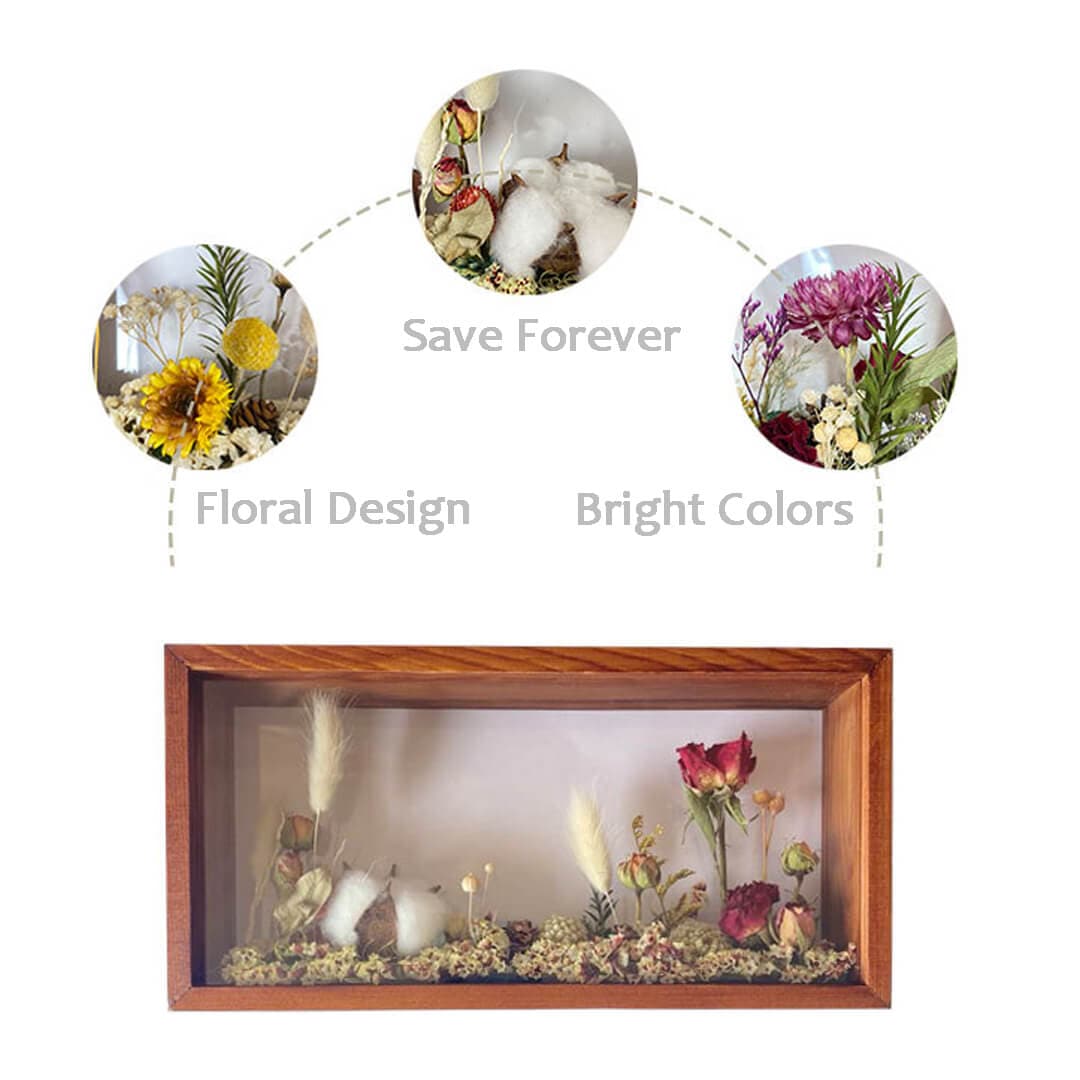 Dried Flower Bouquet with Frame-F-Best Gift for Her/Him Feajoy