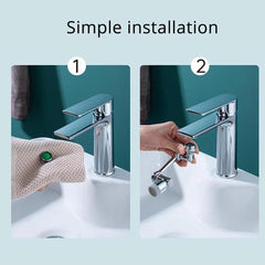 Universal 1080°  Swivel Aerator Multifunction Faucet Extender - Splash Resistant Shower dylinoshop