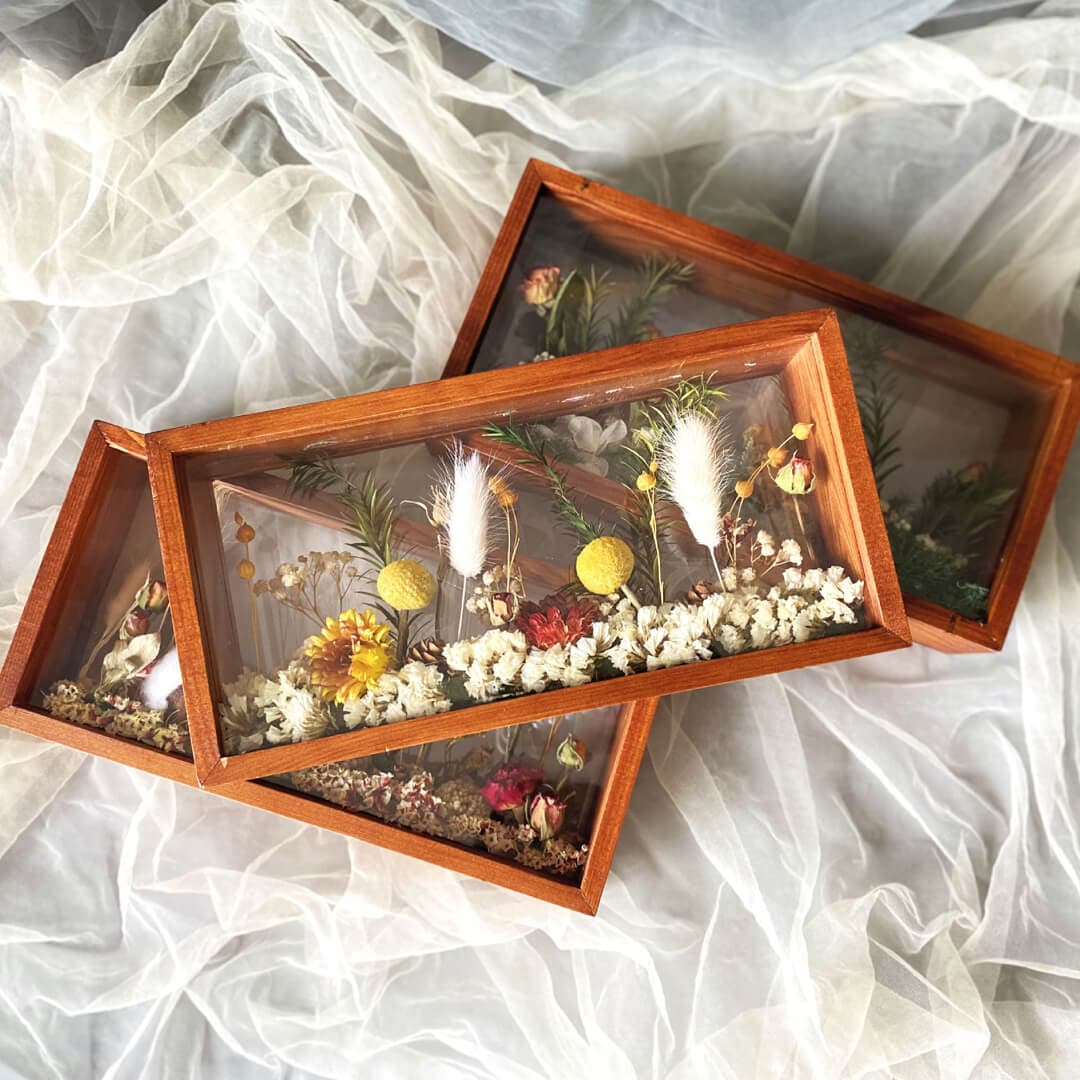 Dried Flower Bouquet with Frame-F-Best Gift for Her/Him Feajoy