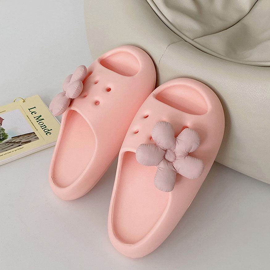 Adorable Flower Decor Beach Slides dylioshop