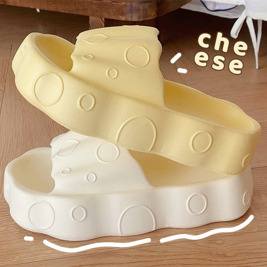 Cute Cheese Platform Slides dylioshop