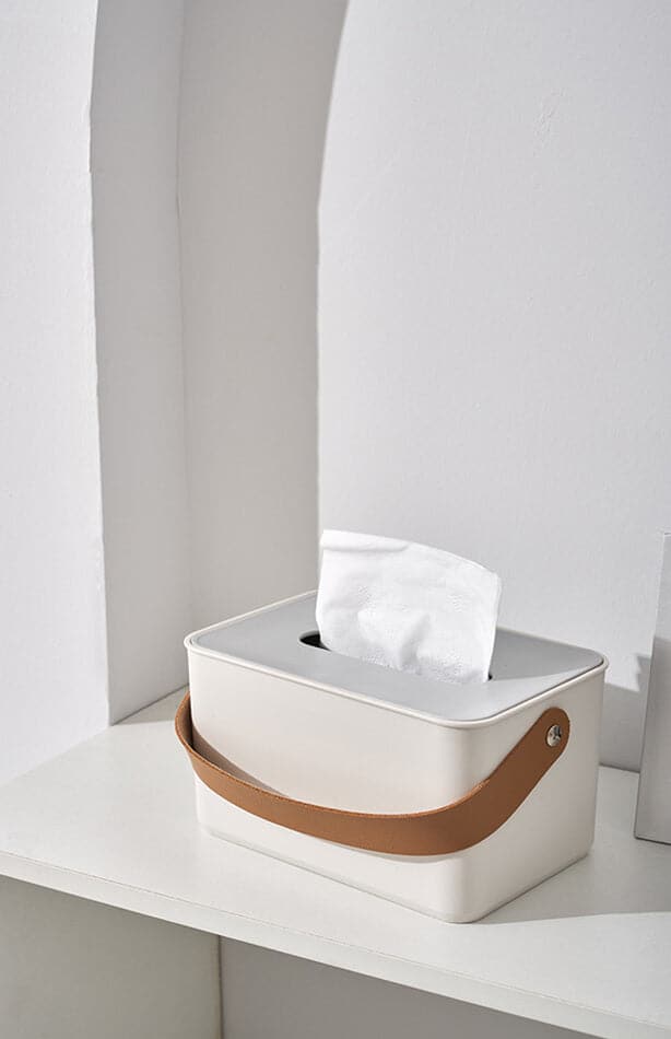 Simple Handle Tissue Box Feajoy