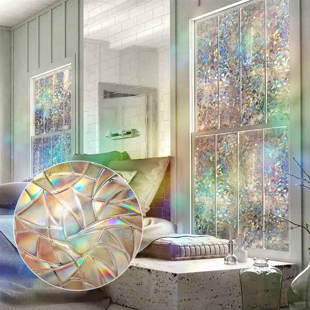 Rainbow window film Feajoy