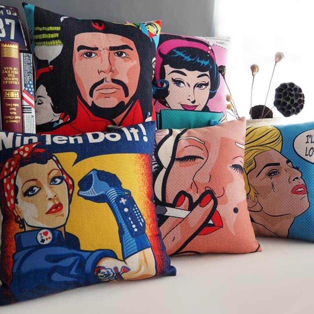 Modern Creative Monroe Pillow Cover Feajoy