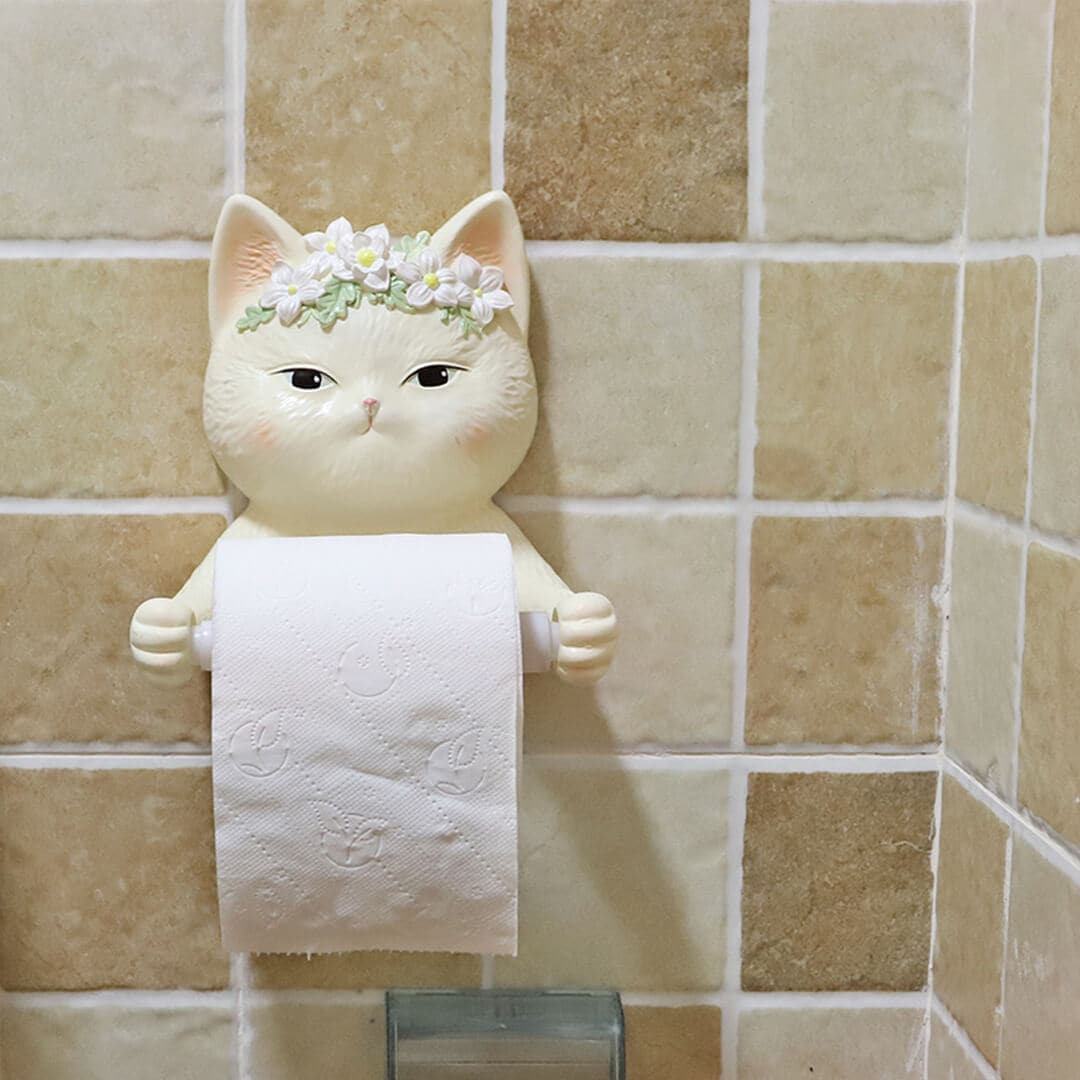 Funny Cat Tissue Holder Feajoy