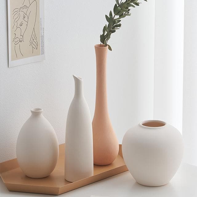 Nordic Minimalist Trumpet Vase feajoy