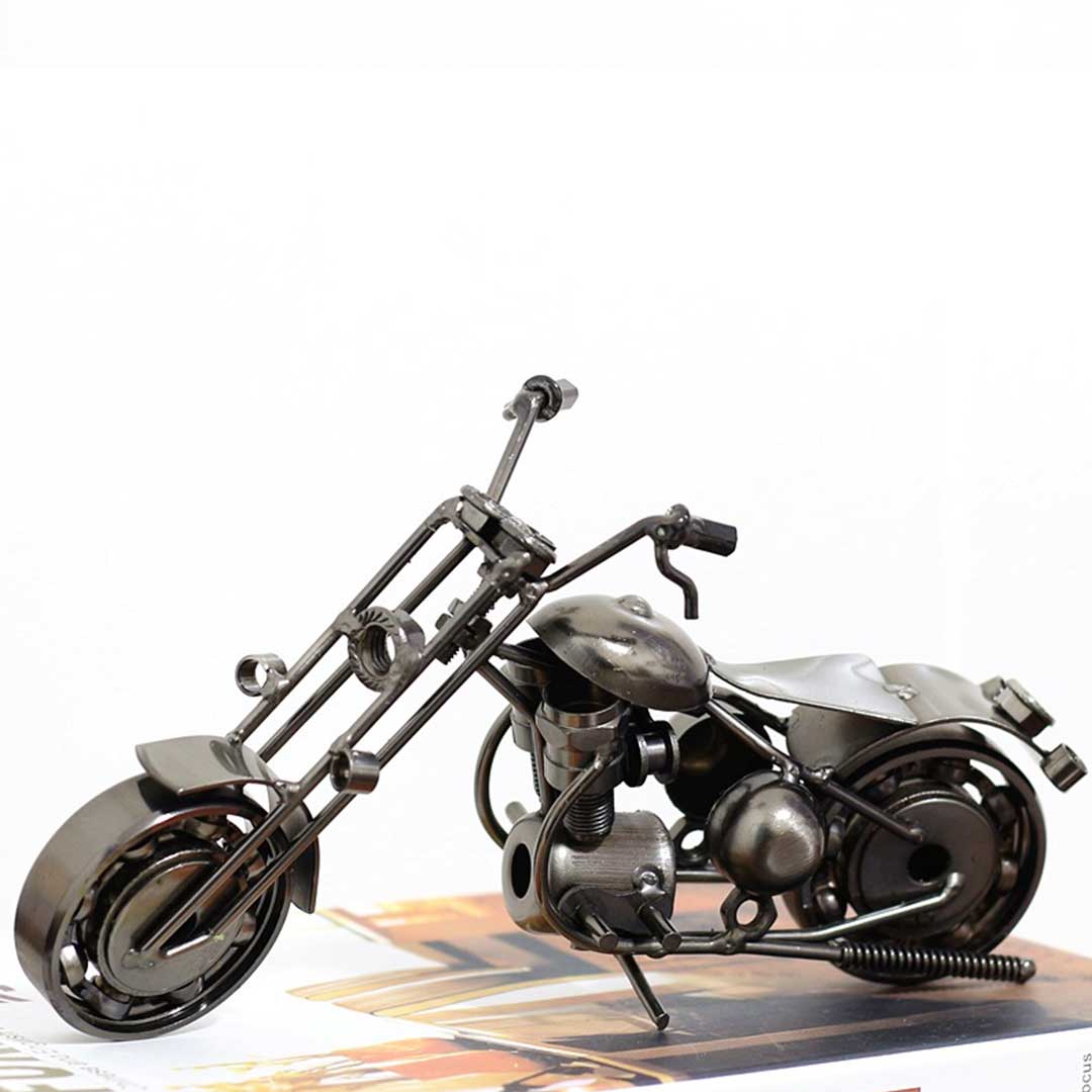 Metal Handmade Motorcycle Sculpture feajoy