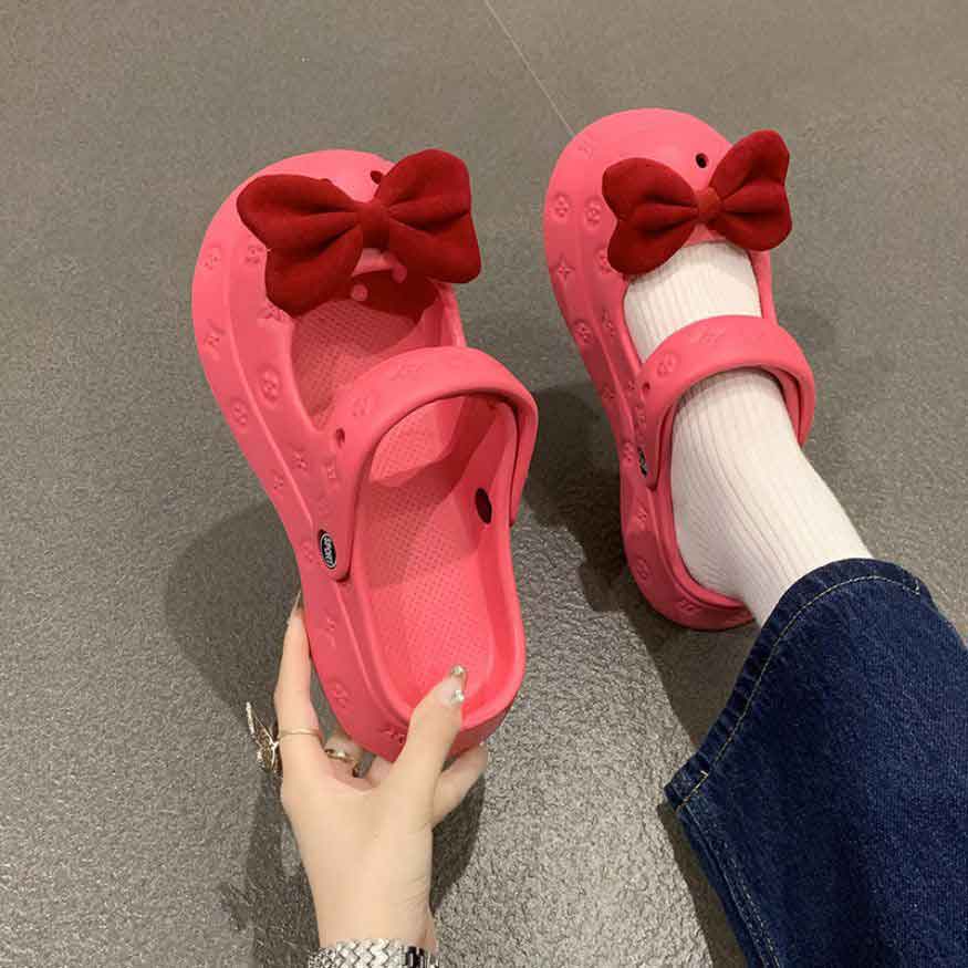 Cute Bow Platform Mary Jane Sandals dylioshop