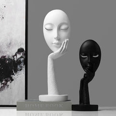 Woman Face Mask Craft Statue feajoy