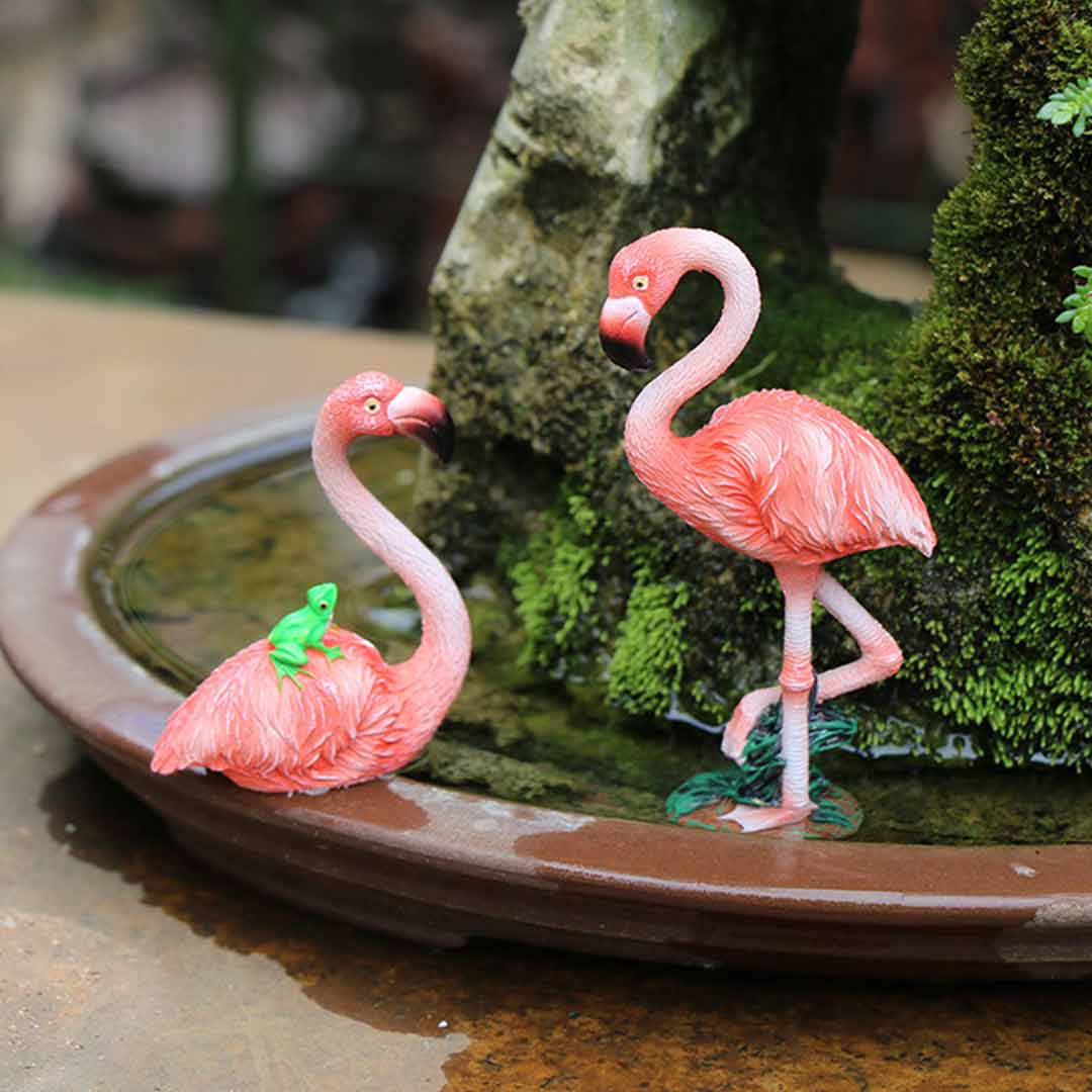 Flamingo Figurines Feajoy