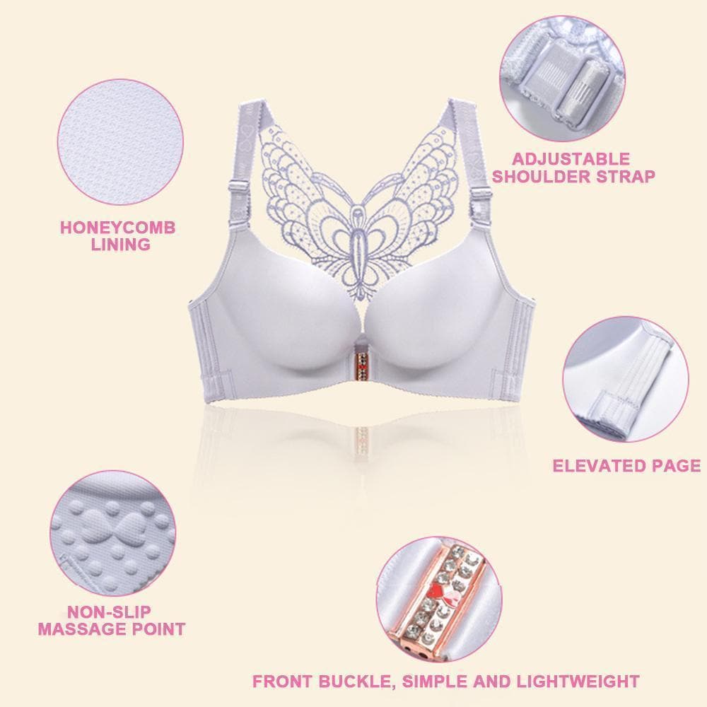 Seamless Front Closure Butterfly Bra Zimomo